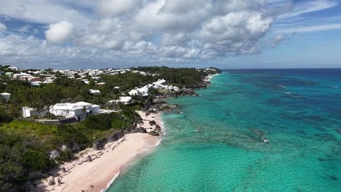 Bermuda ocean and beach Stock Footage 313752101