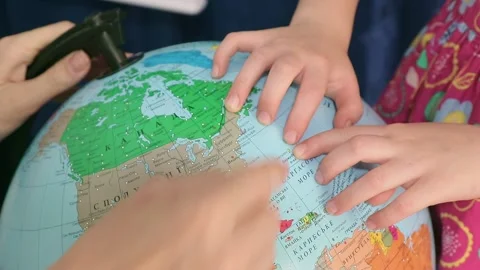 Bermuda is shown on a globe Stock Footage 157883330