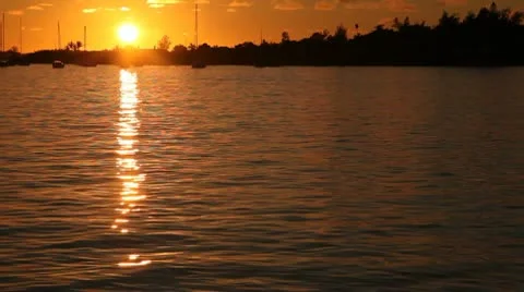 Bermuda Sunset 2 Stock Footage 10731122