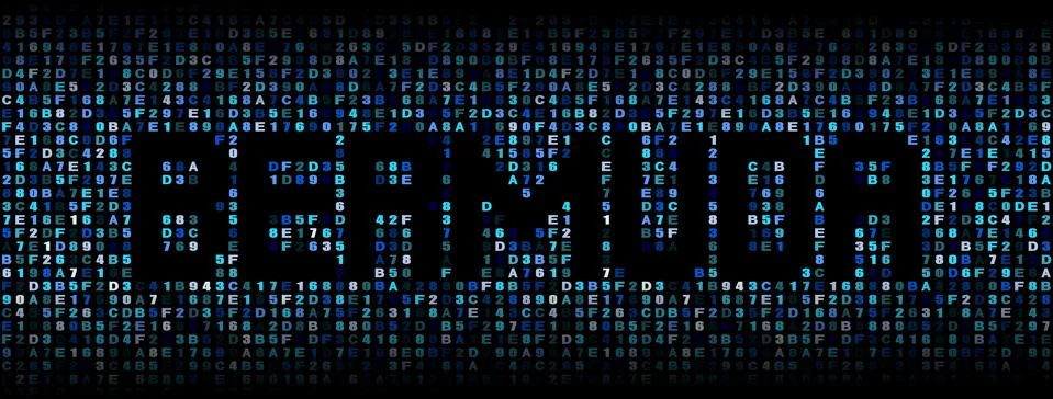 Bermuda text on hex code illustration Stock Illustration