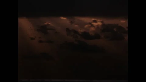 Bermuda Triangle Clouds 1951 Stock Footage 220424681