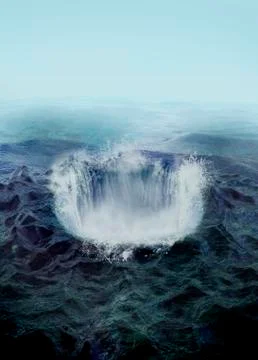 Bermuda triangle, conceptual artwork Stock Illustration