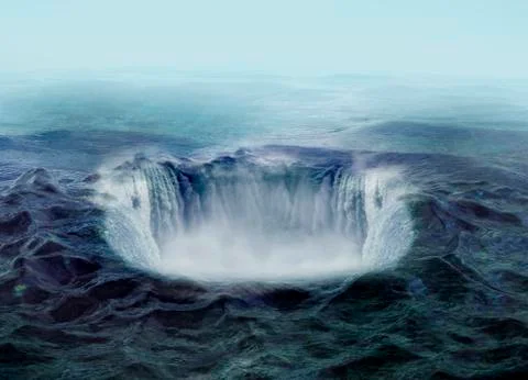 Bermuda triangle, conceptual artwork Stock Illustration