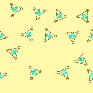 The bermuda triangle unsolved mystery vector seamless pattern 스톡 일러스트