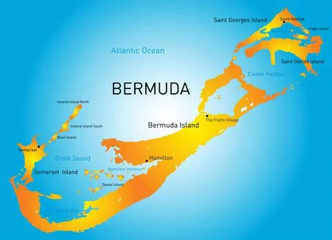 Bermuda Vector map of Bermuda region Copyright: xZoonar.com/RuslanxOlinchu... Foto stock