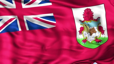 Bermuda Waving Flag Background 스톡 동영상 204141370