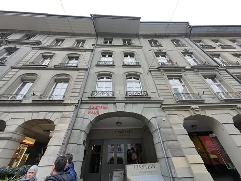 Bern the Einstein Haus facade Stock Photos