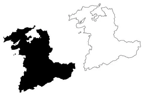 Bern map vector.... Ilustração Stock