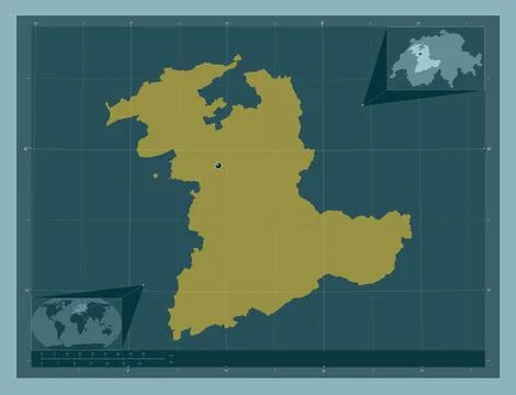 Bern, Switzerland. Solid color shape 库存插图