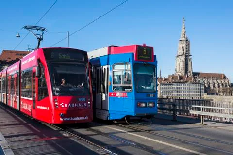 Bern Tramway Stock Photos