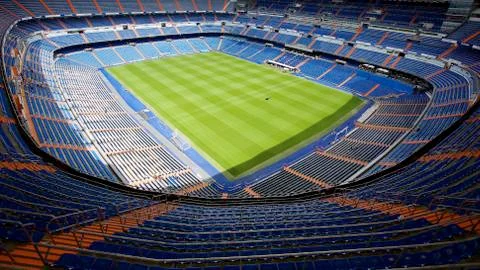 Bernabeu Stadium Madrid Stock Photos