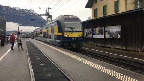 Berner Oberland - Bahn Train Stock Footage 168580059