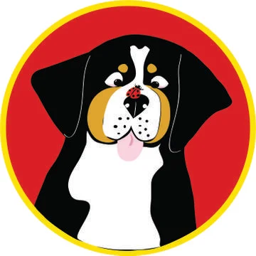 Berner portrait vector cartoon Stock Illustration