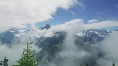 Bernese Alps and clouds Stock Footage 219025861