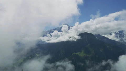 Bernese Alps on a cloudy day Stock Footage 219025557