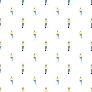 Bernie sanders meme pattern representing a political figure 스톡 일러스트