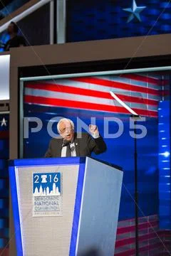 Bernie Sanders speech Stock Photos
