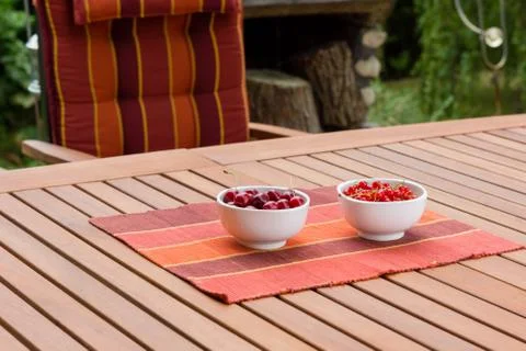 Berries and cherries Stock Photos