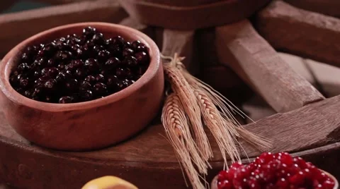 Berries and lemon Stock Footage 49159723