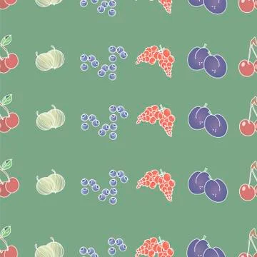 Berries (background) Stock Illustration
