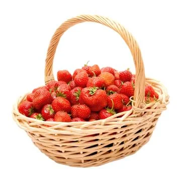 Berries in a basket Stock Photos