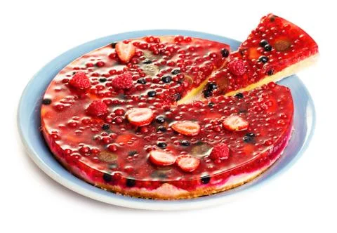 Berries cake Stock Photos