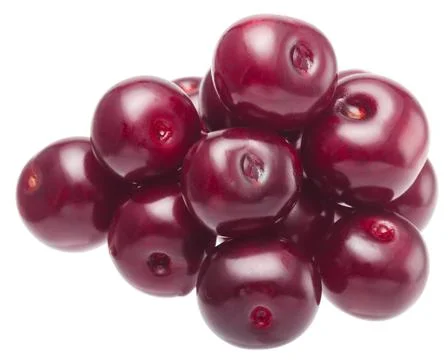 Berries cherries on a white background isolate close-up Stock Photos
