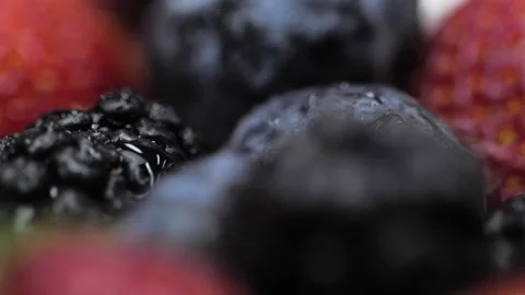 Berries close up Stock Footage
