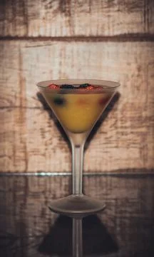 Berries in a cocktail Stock Photos