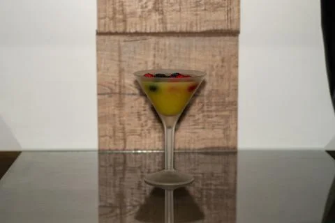 Berries in a cocktail Stock Photos
