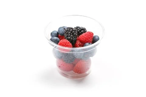 Berries in a cup Stock Photos