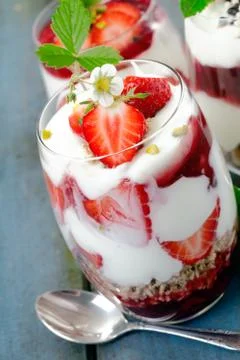 Berries dessert Stock Photos