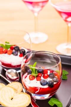 Berries Dessert Foto stock