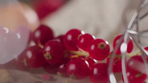 Berries flying, falling , isolated on kitchen background Stock Footage 168810346