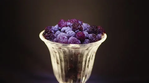 Berries in a glass Video stock 130798612