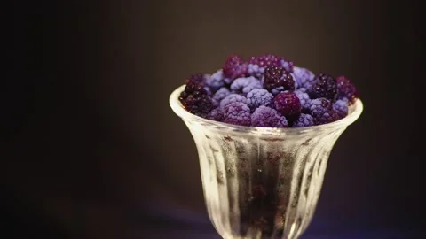 Berries in a glass Video stock 130798613
