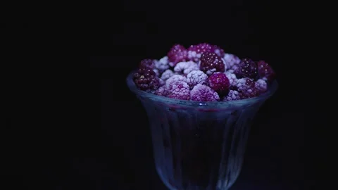 Berries in a glass Video stock 130798623