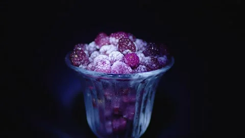 Berries in a glass Video stock 130798652