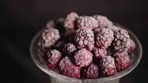 Berries in a glass Stock Footage 130798955