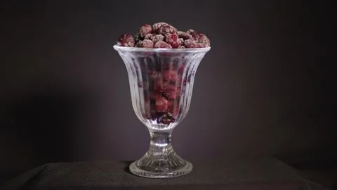 Berries in a glass Video stock 130798966