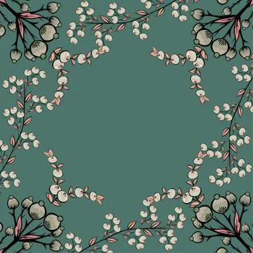 Berries natural vector background 스톡 일러스트