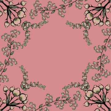 Berries natural vector background 스톡 일러스트