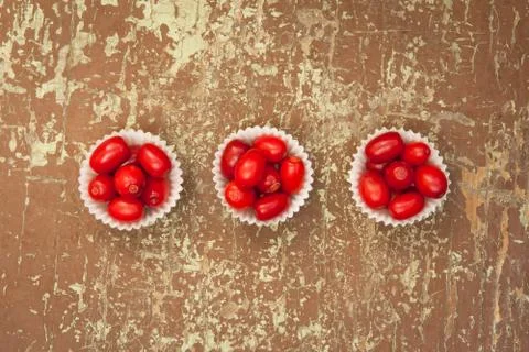 Berries in paper baskets Photos