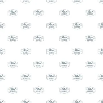 Berries pattern vector seamless Stock Illustration