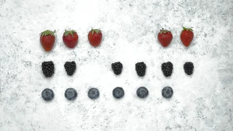 Berries stop motion 库存影片 149176614