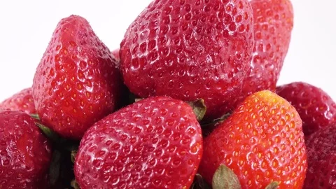 Berries of a strawberry Stock Footage 77240737