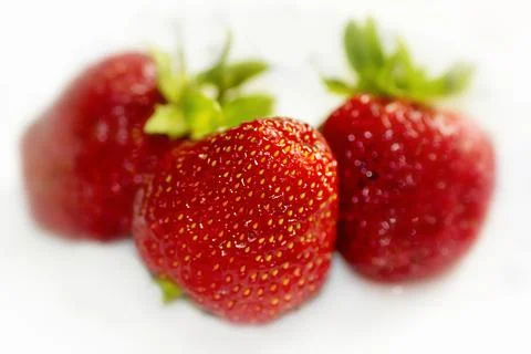 Berries of a strawberry Stock Photos