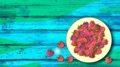 Berries on the table Stock Footage 135230044
