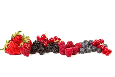 Berries on a white background Foto stock