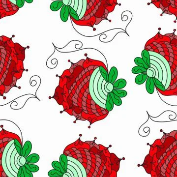 Berry abstract pattern background Stock Illustration